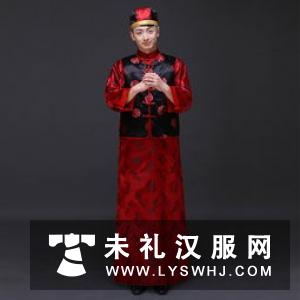 唐制婚礼服红男绿女唐代有“士假绛公服亲迎”